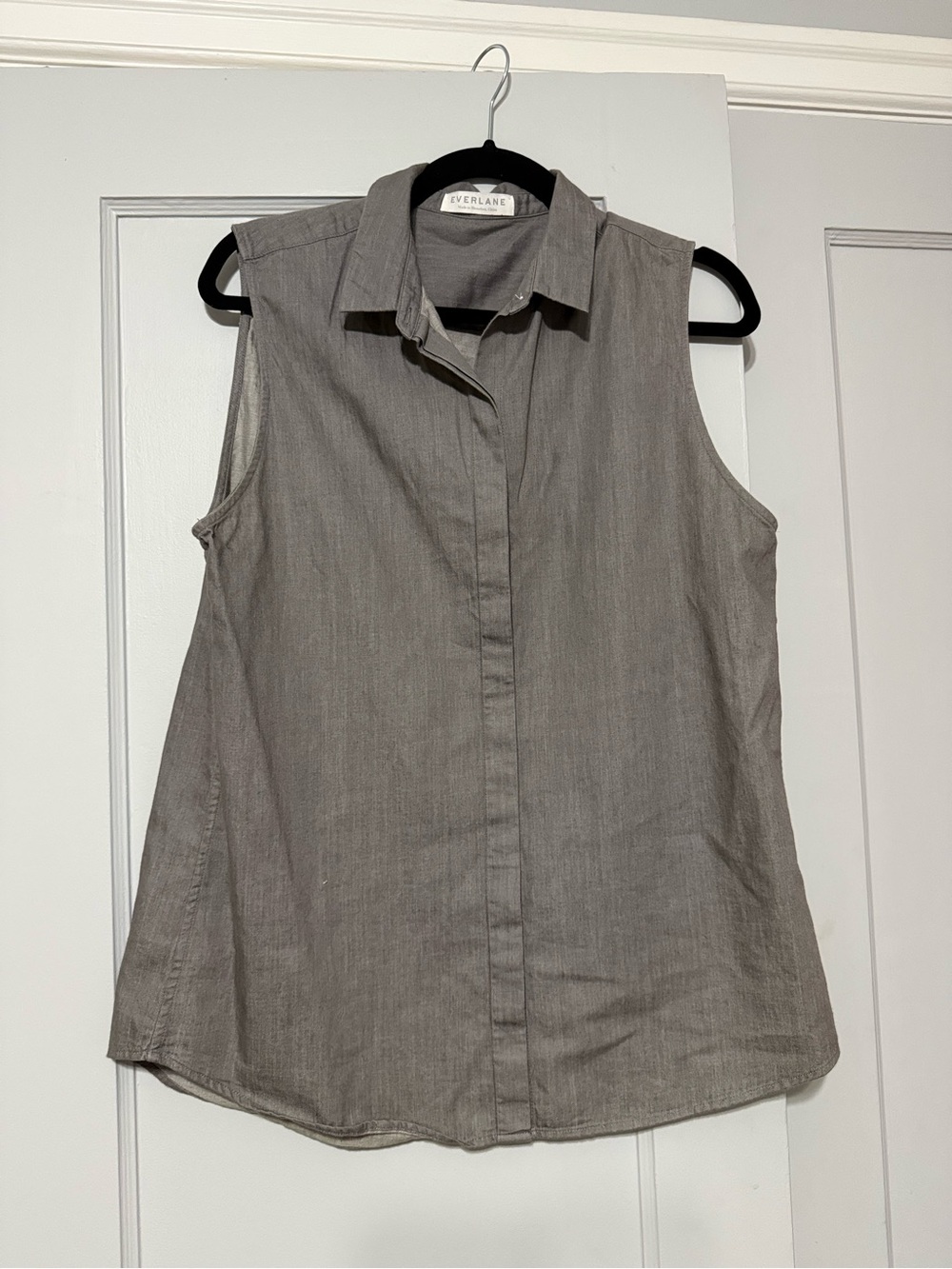 Everlane Sleeveless Button-Down Shirt